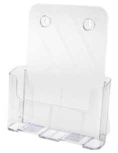 PORTAFOLLETOS SOBREMESA DEFLECT-O A4 VERTICAL 1 COMPARTIMENTO RESPALDO ALTO CRISTAL