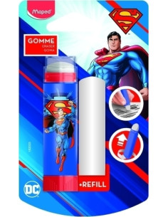 PORTAGOMAS MAPED SUPERMAN STICK  RECAMBIO BLISTER de 1