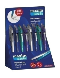 PORTAMINAS ALPINO MAXIM METALLIC 20 mm EXPOSITOR de 24