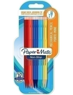 PORTAMINAS PAPER MATE NON STOP 07 mm BLISTER de 10