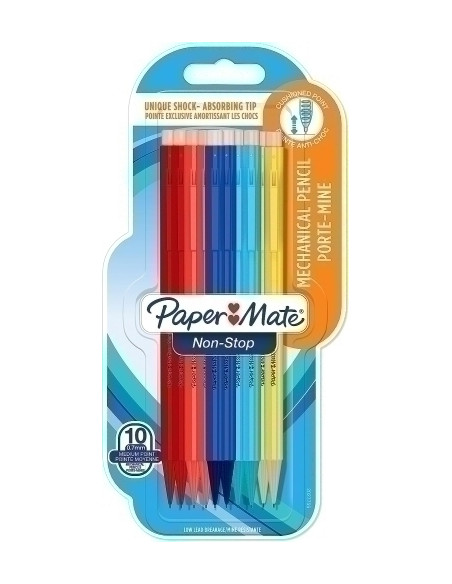PORTAMINAS PAPER MATE NON STOP 07 mm BLISTER de 10
