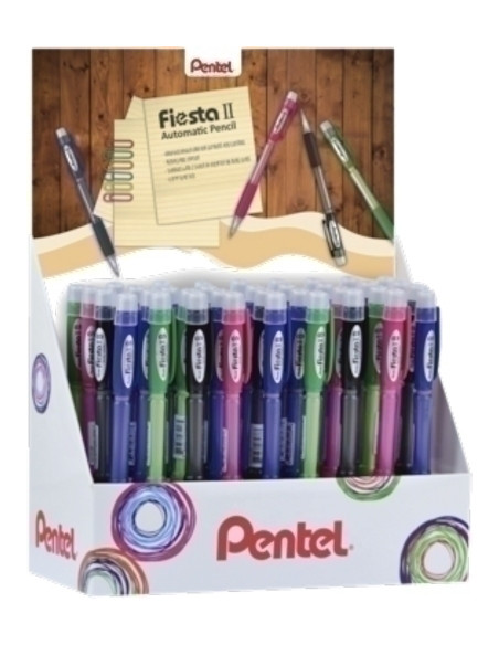 PORTAMINAS PENTEL FIESTA AX125 05 mm EXPOSITOR DE 36