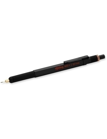 PORTAMINAS ROTRING 800 STYLUS 2 EN 1 07 mm cuerpo NEGRO
