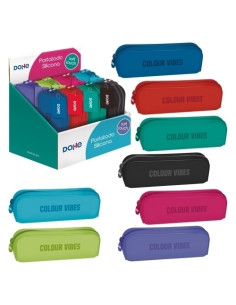 PORTATODO DOHE COLOUR VIBES SILICONA SURTIDO EXPOSITOR DE 8