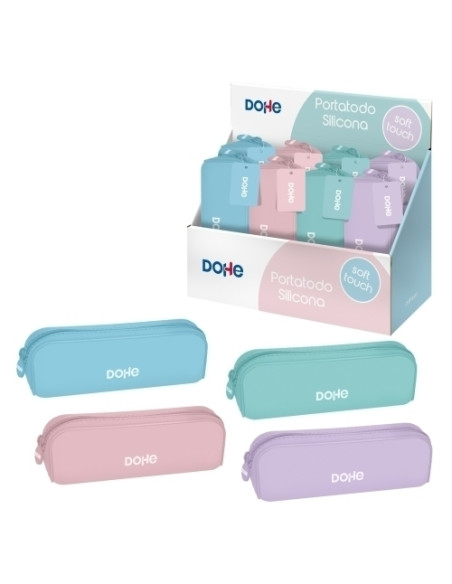 PORTATODO DOHE SERENITY SILICONA SURTIDO EXPOSITOR DE 8
