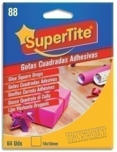 PUNTOS ADHESIVOS SUPERTITE CUADRADOS 64 uds