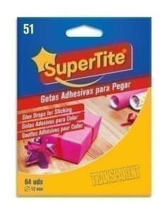 PUNTOS ADHESIVOS SUPERTITE REDONDOS 64 uds