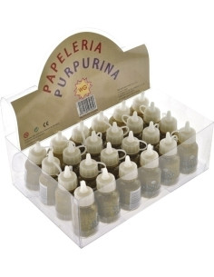 PURPURINA ABACO COLA bote ORO EXPOSITOR de 24