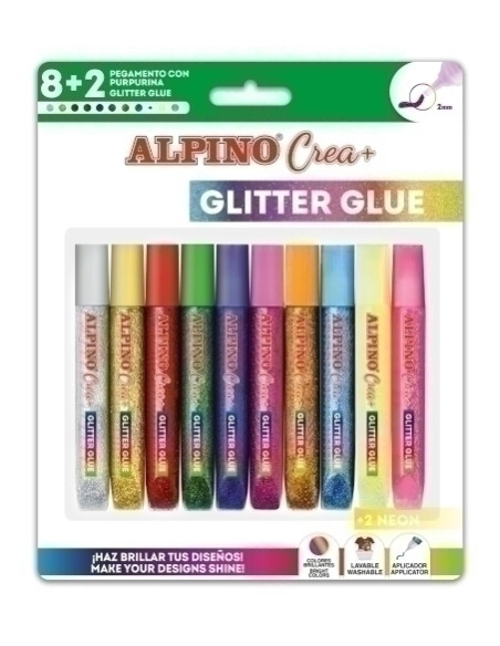 PURPURINA ALPINO COLA tubo JUEGO CREATIVO CLASSIC de 82