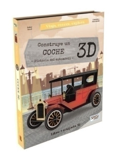 PUZLE 3D Y LIBRO SASSI MANOLITO BOOKS CONSTRUYE UN COCHE 3D 32 PIEZAS 6 años