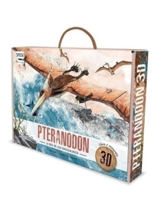 PUZLE 3D Y LIBRO SASSI MANOLITO BOOKS PTERANODON 3D 60 PIEZAS 6 años