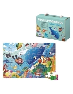 PUZLE DOHE EDUCA PROGRESIVO 36 piezas OCEAN WORLD 4-6 años