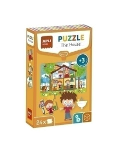 PUZLE EDUCATIVO APLI KIDS 24 PIEZAS LA CASA 3 años