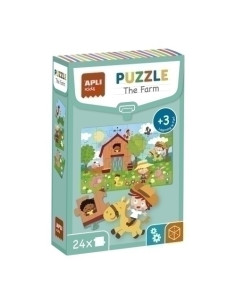 PUZLE EDUCATIVO APLI KIDS 24 PIEZAS LA GRANJA 3 años