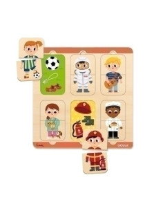 PUZLE GOULA LAS PROFESIONES 2-3 años