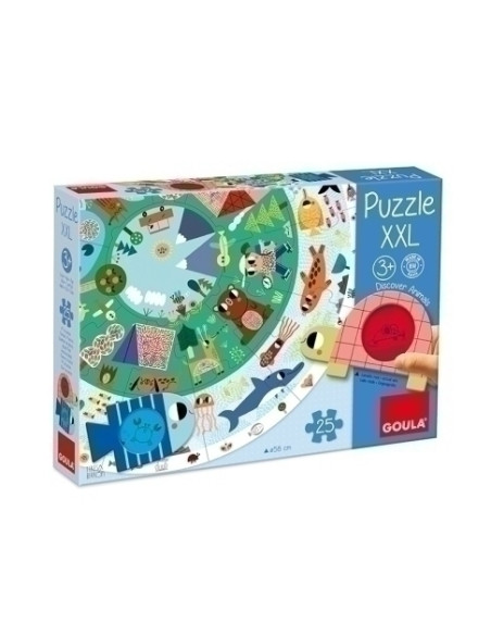 PUZLE GOULA XXL DESCUBRE LOS ANIMALES 3-6 años