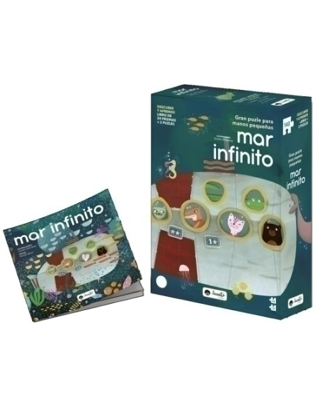 PUZLE JUANITO BOOKS MAR INFINITO 140 PIEZAS 6 años