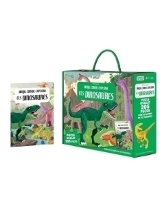 PUZLE SASSI MANOLITO BOOKS ELS DINOSAURES - CATALAN 205 PIEZAS 6 años