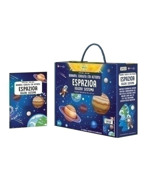 PUZLE SASSI MANOLITO BOOKS ESPAZIOA - EUSKERA 205 PIEZAS 6 años