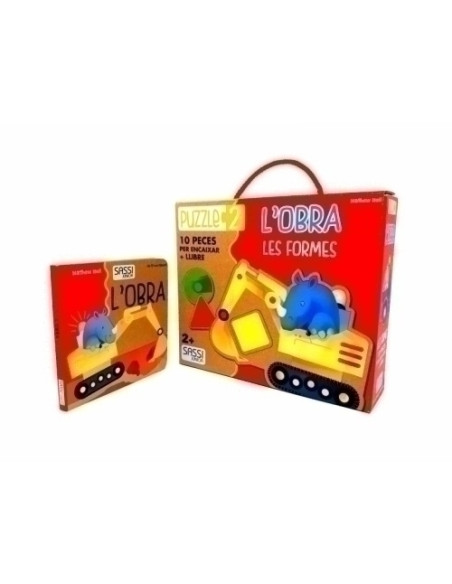 PUZLE SASSI MANOLITO BOOKS L´OBRA LES FORMES - CAT 10 PIEZAS 2 años