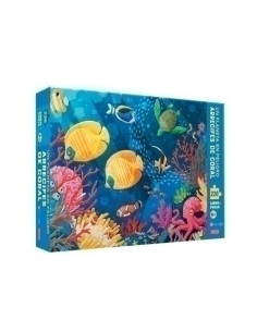 PUZLE Y LIBRO SASSI MANOLITO BOOKS ARRECIFES DE CORAL 220 PIEZAS 6 años