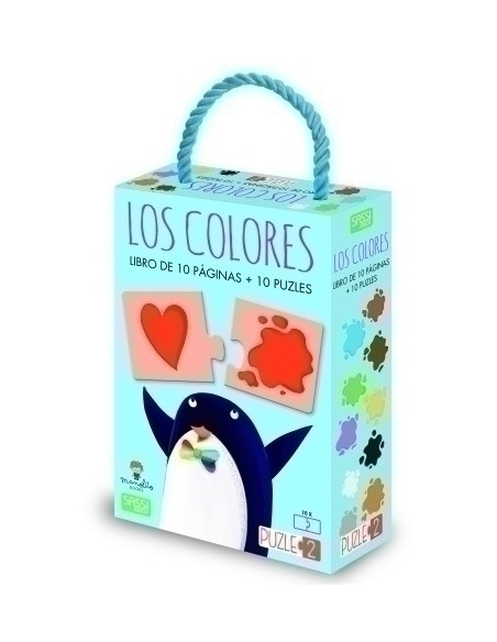 PUZLE Y LIBRO SASSI MANOLITO BOOKS LOS COLORES 2 PIEZAS 2 años
