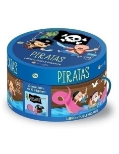 PUZLE Y LIBRO SASSI MANOLITO BOOKS PIRATAS  30 PIEZAS 3 años