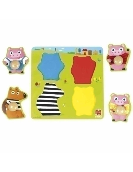 PUZZLE GOULA PIGS 1-2 AÑOS
