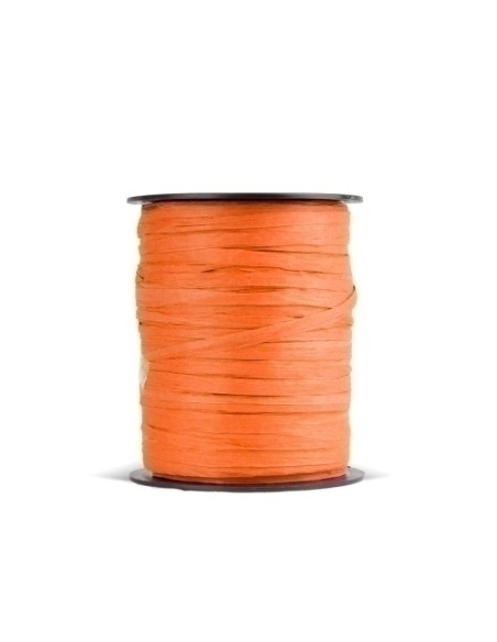 RAFIA CINTA de 35 mm ROLLO de 100 m NARANJA