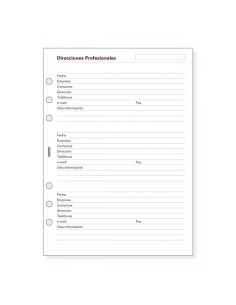 RECAMBIO AGENDA CATALAN FINOCAM R1051C OPEN 1000 155x215 DIRECCIONES PROFESIONALES 50h