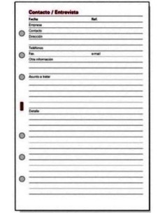 RECAMBIO AGENDA FINOCAM  R514 OPEN 500 CONTACTO-ENTREVISTA 50h