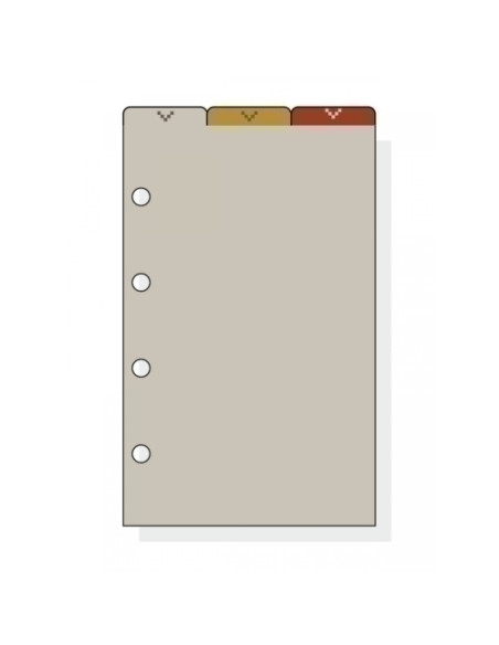 RECAMBIO AGENDA FINOCAM C162 CLASSIC 601 SEPARADORES SUPERIORES JUEGO de 3