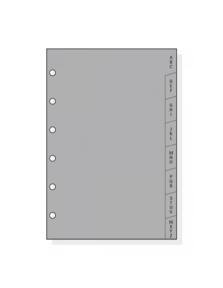 RECAMBIO AGENDA FINOCAM C364 CLASSIC 603 INDICE PLASTICO A-Z 8 PEST