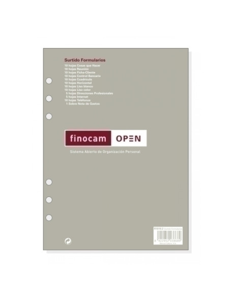 RECAMBIO AGENDA FINOCAM R10102 OPEN 1000 155x215 FORMULARIOS