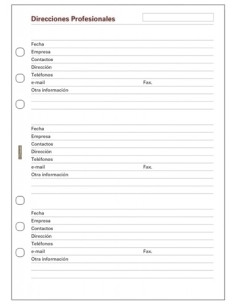 RECAMBIO AGENDA FINOCAM R1051 OPEN 1000 155x215 DIRECCIONES PROFESIONALES 50h