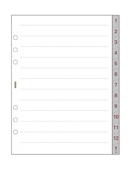 RECAMBIO AGENDA FINOCAM R1072 OPEN 1000 155x215 SEPARADORES NUM121