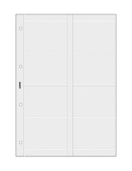 RECAMBIO AGENDA FINOCAM R4066 OPEN 4000 210x297 FUNDA para 8 TARJETAS 6 uds