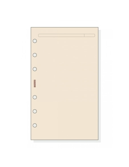 RECAMBIO AGENDA FINOCAM R443 OPEN 400 LISO COLOR CREMA 50h