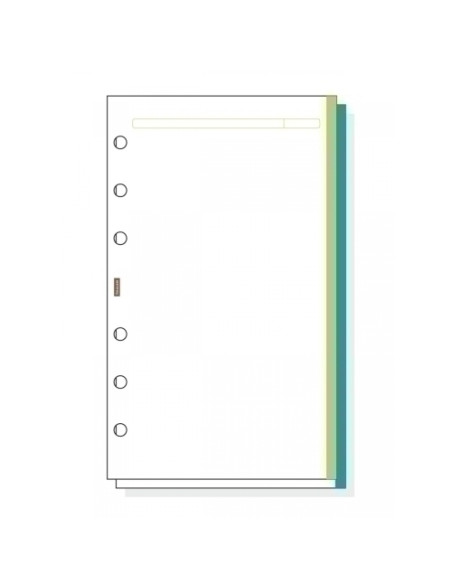RECAMBIO AGENDA FINOCAM R445 OPEN 400 LISO 50h BANDA COLOR