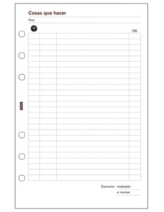 RECAMBIO AGENDA FINOCAM R502 OPEN COSAS QUE HACER