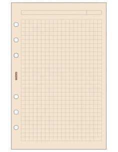 RECAMBIO AGENDA FINOCAM R544 OPEN 500 CUADRICULA COLOR CREMA