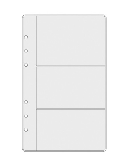 RECAMBIO AGENDA FINOCAM R566 OPEN 500 117x181 FUNDA para 3 TARJETAS 6 uds