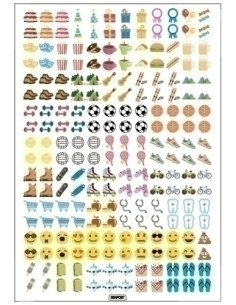 RECAMBIO AGENDA SENFORT IKI 155x210 PEGATINAS 5h