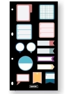 RECAMBIO AGENDA SENFORT PLANNER 140x260 NOTAS ADHESIVAS