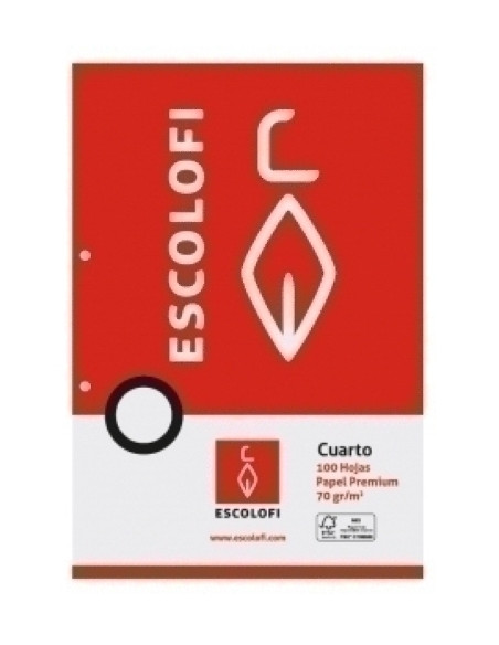 RECAMBIO ESCOLOFI 4 100h 70gr 2 TALADROS CUADRIC3x3 PAUTA CMARGEN