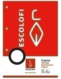 RECAMBIO ESCOLOFI 4 100h 70gr 4 TALADROS MILIMETRADO 3x3x9