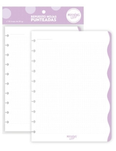 RECAMBIO MOOVING LOOP A5 30h 90gr EXTRAIBLES DOTS