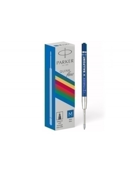 RECAMBIO PARKER PLASTICO PUNTA NORMAL AZUL