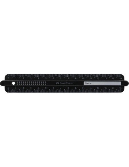 REGLA FABER-CASTELL DOTS 15 CM NEGRO