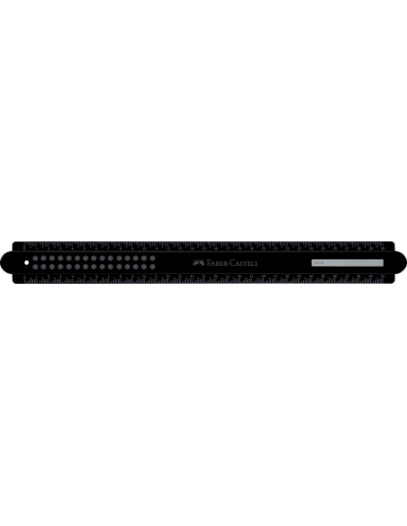 REGLA FABER-CASTELL DOTS 30 CM NEGRO